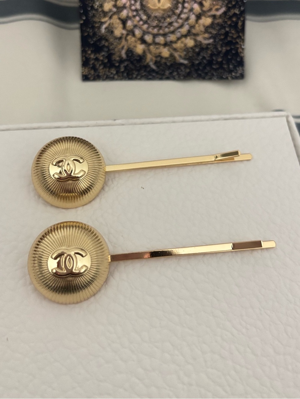 Chanel Golden Hair Clips